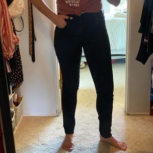 MOTHER skinny black jeans